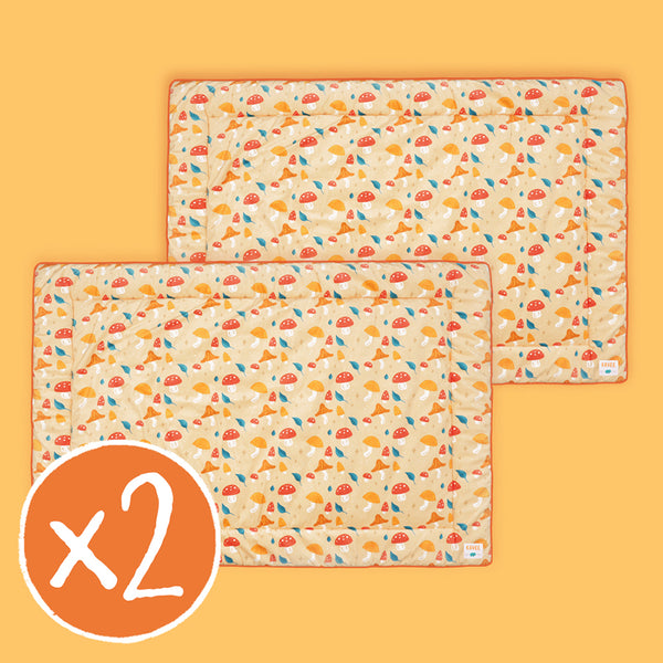 Set de 2 Tapis Polaires | Champignon