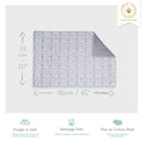 Tapis polaire Kavee en motif dalamtien taille 3x2, image avec description et dimensions du produit