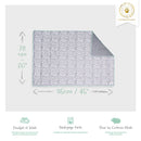 Tapis polaire Kavee en motif dalamtien taille 3x2, image avec description et dimensions du produit