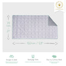 Tapis polaire Kavee en motif dalamtien taille 4x2 , image avec description et dimensions du produit