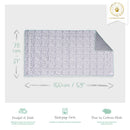 Tapis polaire Kavee en motif dalamtien taille 4x2 , image avec description et dimensions du produit