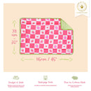 Set de 2 Tapis Polaires |  Fraise