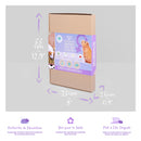 Plateau de fourrage pour cochon d'Inde femelle de la marque Kavee sur fond gris clair avec ses dimensions et avantages