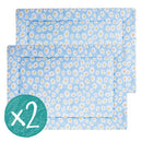 Lot de 2 tapis polaires kavee - marguerite