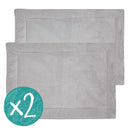 lot de 2 tapis polaires kavee - gris