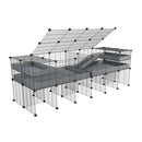 Cavy cage 6x2 avec separation, stand & loft