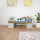 Cavy cage Loft Rehaussée 4x2 avec plexiglass