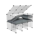 Cavy Cage Loft Rehaussée 3x2 avec Plexiglass