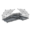Cavy cage 6x2 en L avec separation & loft