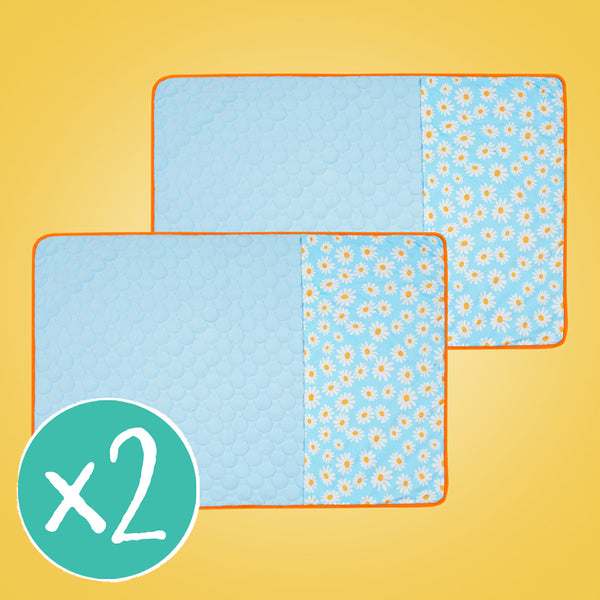 Lot de 2 Tapis Polaires Premium pour Cochons d’Inde | Marguerite