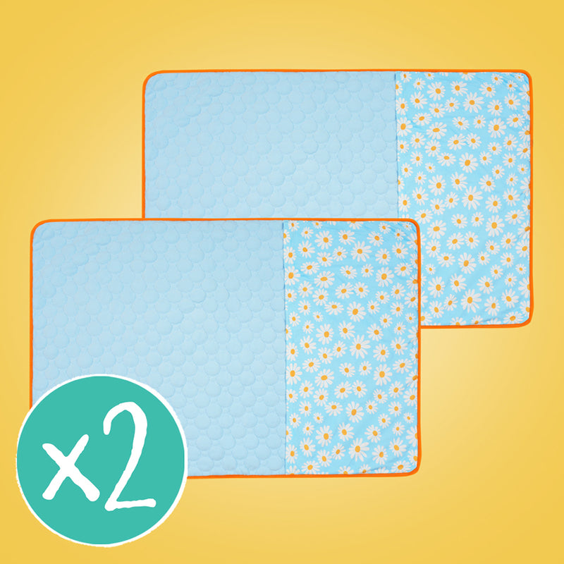 Lot de 2 Tapis Polaires Premium pour Cochons d’Inde | Marguerite