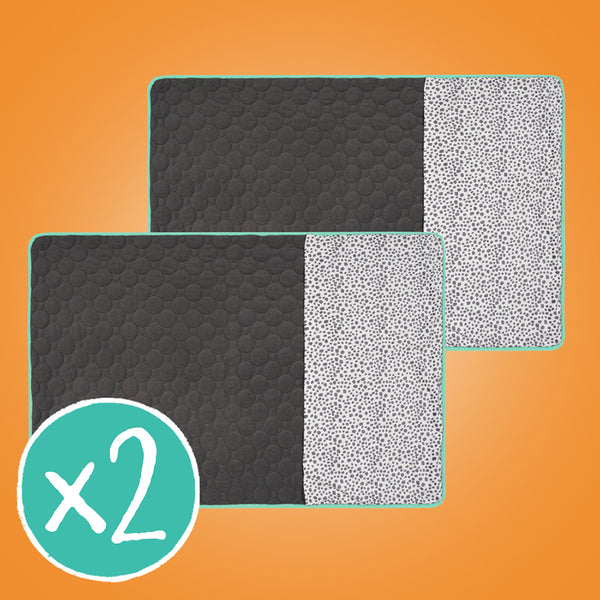 Lot de 2 Tapis Polaires Premium pour Cochons d’Inde | Dalmatien