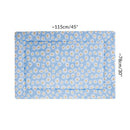 dimension taille tapis polaire cochon d'inde cobaye lapin 3x2 fleur marguerite bleu jaune cavy c&C cage kavee