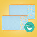 Lot de 2 Tapis Polaires Premium pour Cochons d’Inde | Marguerite