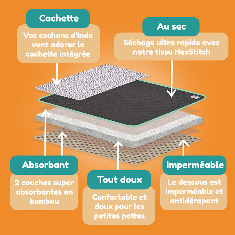 Tapis Polaire Premium pour Cochons d’Inde | Dalmatien