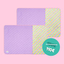 Lot de 2 Tapis Polaires Premium pour Cochons d’Inde | Arc-en-ciel