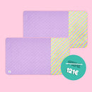 Lot de 2 Tapis Polaires Premium pour Cochons d’Inde | Arc-en-ciel