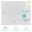 Grilles modulables blanches pour cavy cage