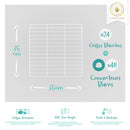 Grilles modulables blanches pour cavy cage