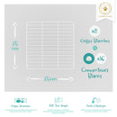 Grilles modulables blanches pour cavy cage