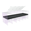 Cavy cage Réhaussée 6x2 avec plexiglass