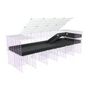 Cavy Cage Loft Réhaussée 6x2 avec plexiglass