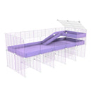 Cavy Cage Loft Rehaussée 5x2 avec plexiglass