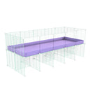 Cavy Cage Rehaussée 5x2 avec plexiglass