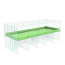 Cavy Cage Rehaussée 5x2 avec plexiglass