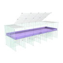 Cavy cage Réhaussée 6x2 avec plexiglass