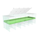 Cavy cage Réhaussée 6x2 avec plexiglass