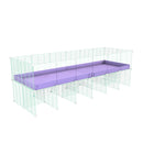 Cavy cage Réhaussée 6x2 avec plexiglass