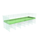 Cavy cage Réhaussée 6x2 avec plexiglass