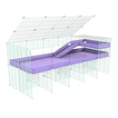 Cavy Cage Loft Rehaussée 5x2 avec plexiglass