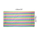 dimension taille tapis polaire cochon d'inde cobaye lapin 4x2 arc-en-ciel pastel multicolore  cavy c&C cage kavee