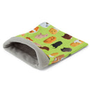 sac de couchage dodo lit polaire pour cochon d'inde en tissu motif cochon d'inde par kavee 