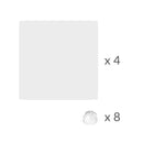 composition de 4 panneaux transparents avec connecteurs blancs pour kavee cage pour cochon d'inde cobaye