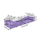 Taille d'une cavy cage 6x2 loft avec separation pour cochons d'inde qui se battent ou en quarantaine kavee