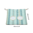 Dimensions d'un sac pour foin en tissu et polaire bleu nature nordique pour cochon d'Inde par Kavee