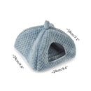 Dimensions Maison Dodo polaire pour cochon d'inde en tissu bleu par kavee