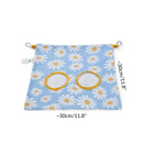 dimension sac a foin pour cavy cage cochon d'inde en tissu fleur marguerite par kavee 