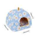 Dimension Maison Dodo polaire pour cochon d'inde en tissu fleur marguerite par kavee