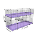 Taille d'Une cavy cage double deux etages 5x2 pour cochons d'inde par Kavee