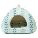 Maison en polaire imprimé bleu nature nordique pour cochon d'Inde par Kavee