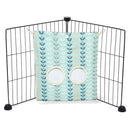 Sac pour foin en tissu et polaire bleu nature nordique pour cochon d'Inde par Kavee