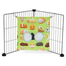 sac a foin accroche sur grilles d une cavy cage cochon d'inde en polaire motif cochon d'inde par kavee 
