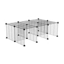Un rehausseur pour cavy cage 3x2 de kavee France avec grilles fines aux barreaux etroits
