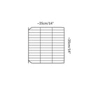 Taille d'Une grille noire avec barreaux etroits pour creer des portes et des couvercles sur des cavy cages pour cochons d'inde Kavee