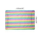 dimension taille tapis polaire cochon d'inde cobaye lapin 3x2 arc-en-ciel pastel multicolore  cavy c&C cage kavee